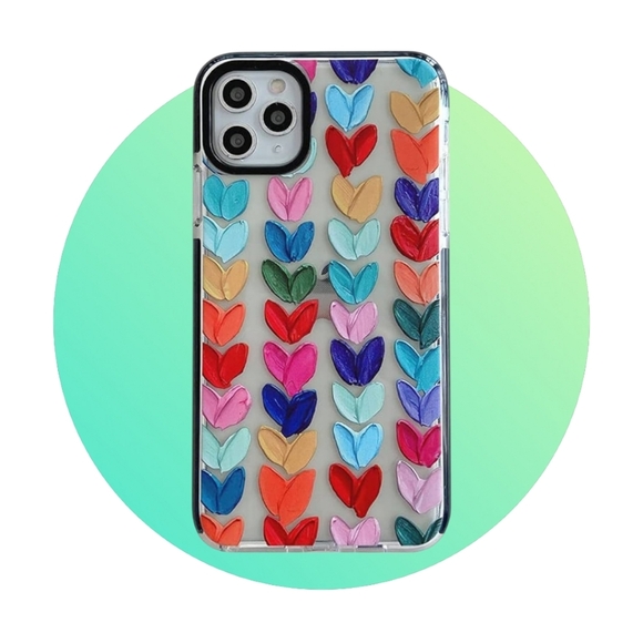 Tanment Int. Boutique Other - New Multicolor Hearts Transparent Protector Case iPhone 14 Pro Max